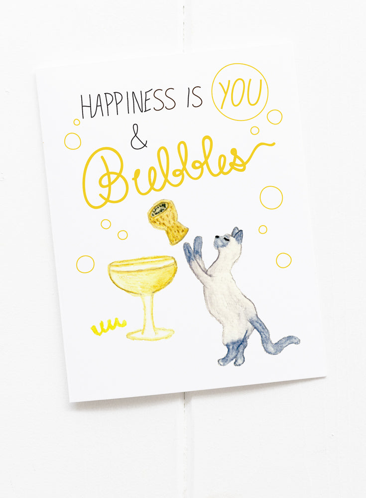Bubbles and You Happy Greeting Card