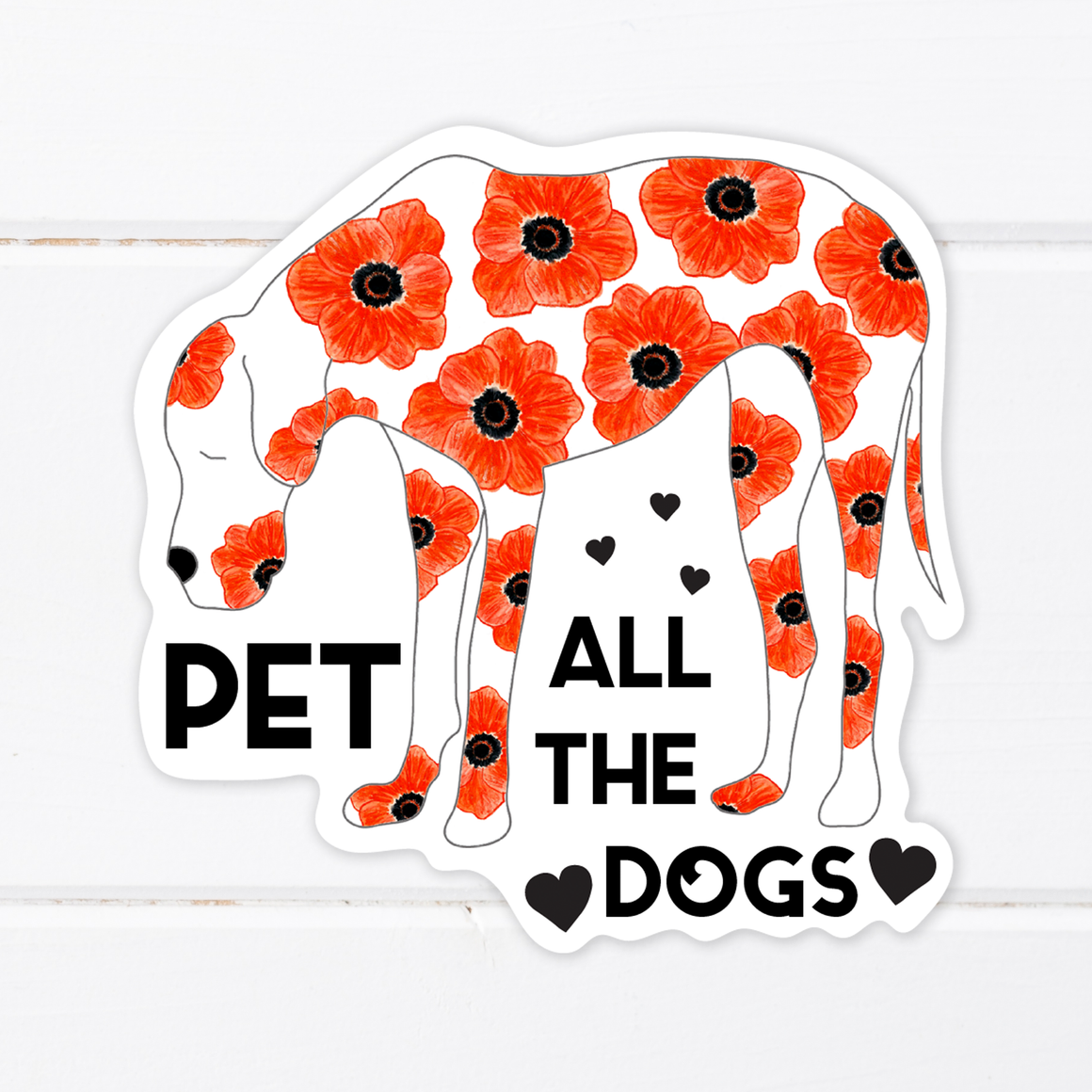 Pet All the Dogs Sticker
