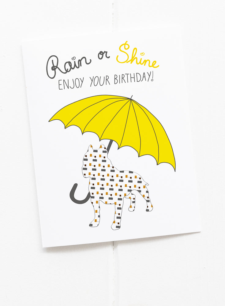 Birthday Rain or Shine Greeting Card
