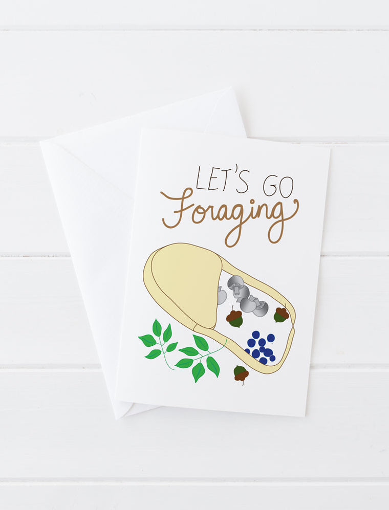 Let's Go Foraging Greeting Card