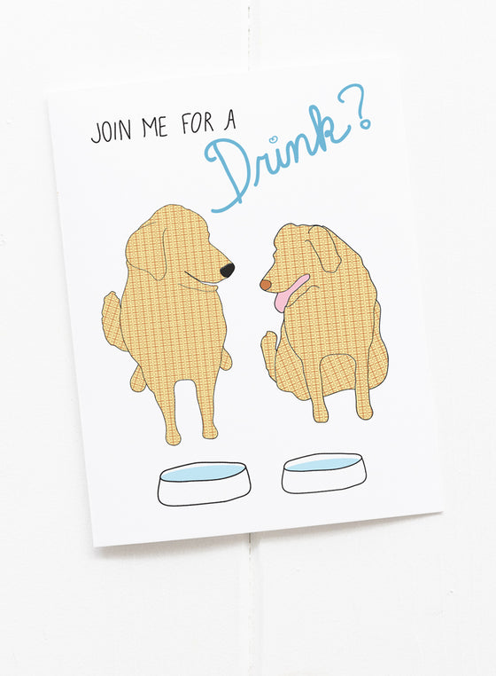 Join Me for a Drink Greeting Card