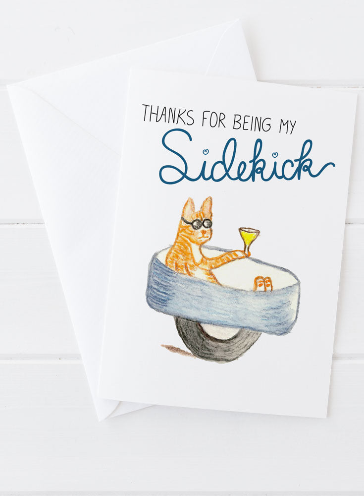 Thanks for Being My Sidekick Greeting Card