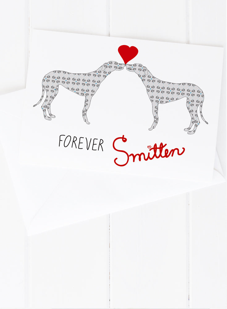 Forever Smitten Anniversary Greeting Card